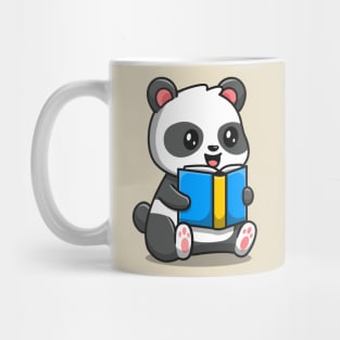 Cute Panda Reading Book Mug